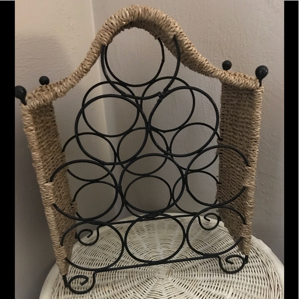 ❌Donated❌Decorative Wine Rack Great Condition! 🌸 - Picture 1 of 2